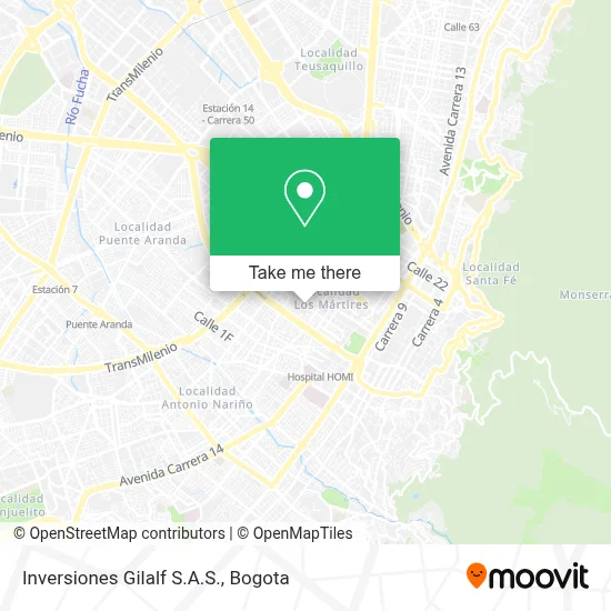 Inversiones Gilalf S.A.S. map