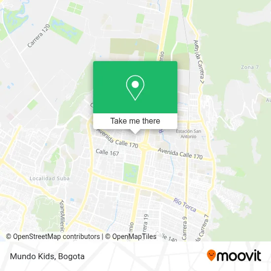 Mundo Kids map