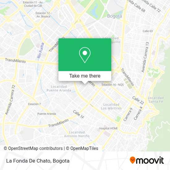 La Fonda De Chato map