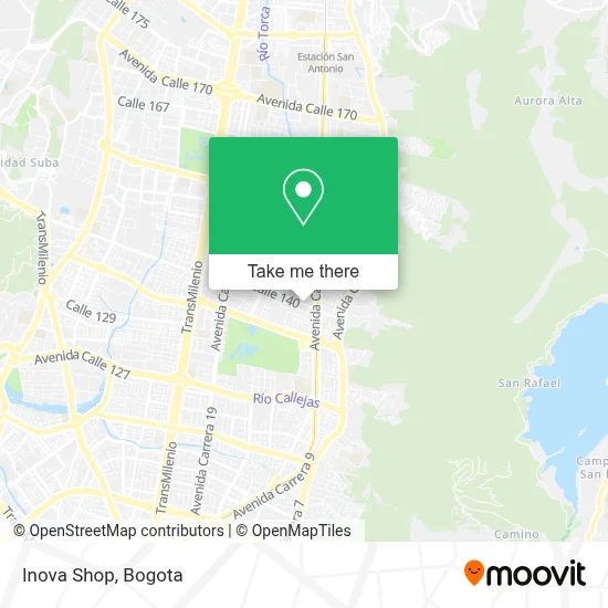 Inova Shop map