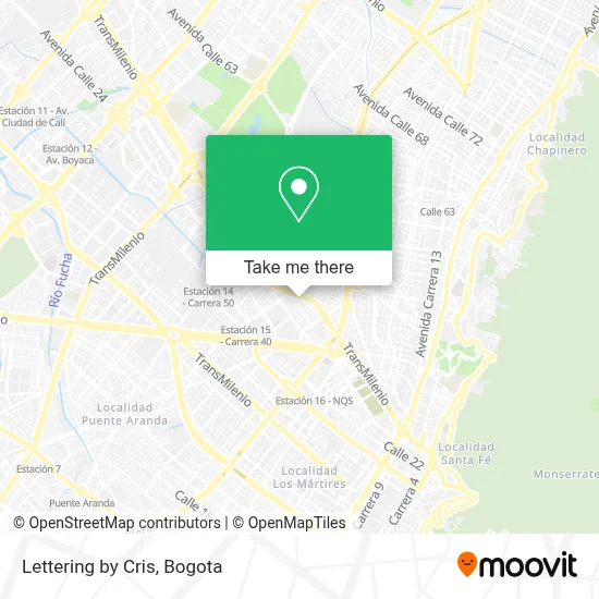 Lettering by Cris map