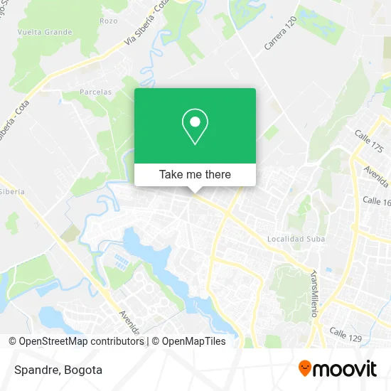 Spandre map
