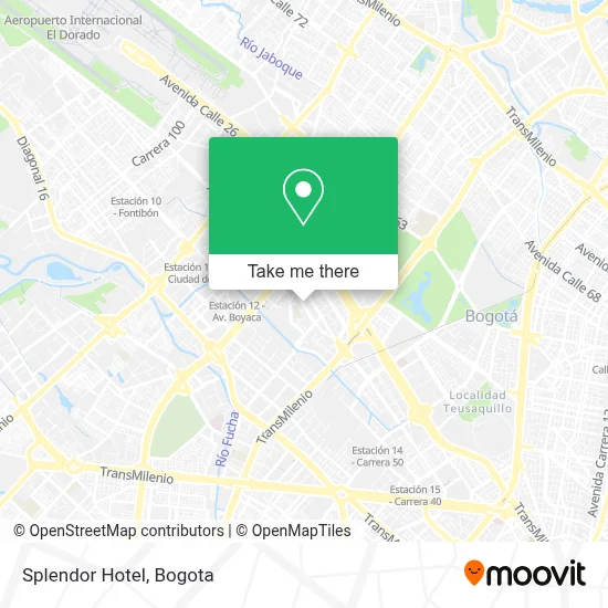 Hotel Splendor map