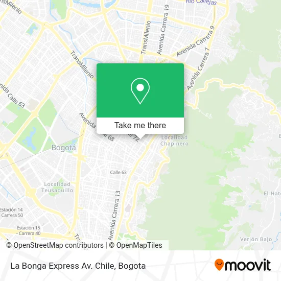 La Bonga Express Av. Chile map