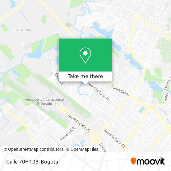 Calle 70F 108 map