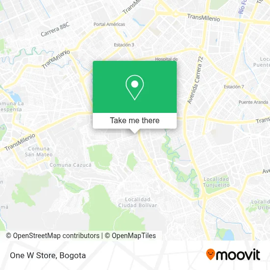 One W Store map