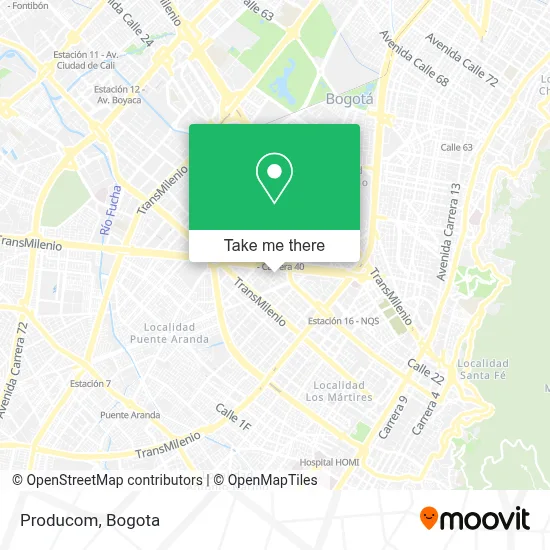 Producom map