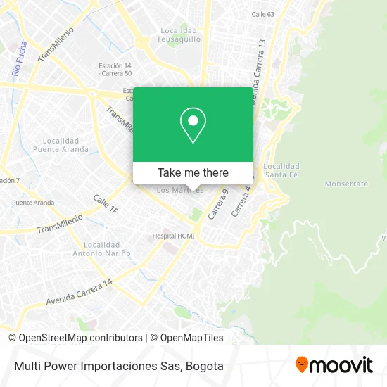 Multi Power Importaciones Sas map