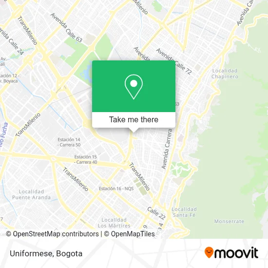 Uniformese map