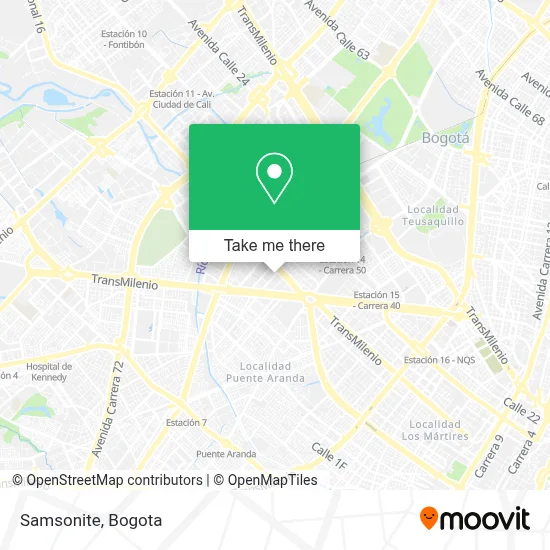 Samsonite map