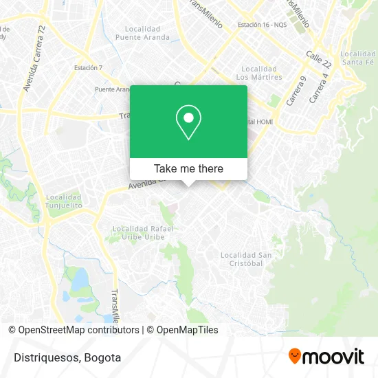 Distriquesos map
