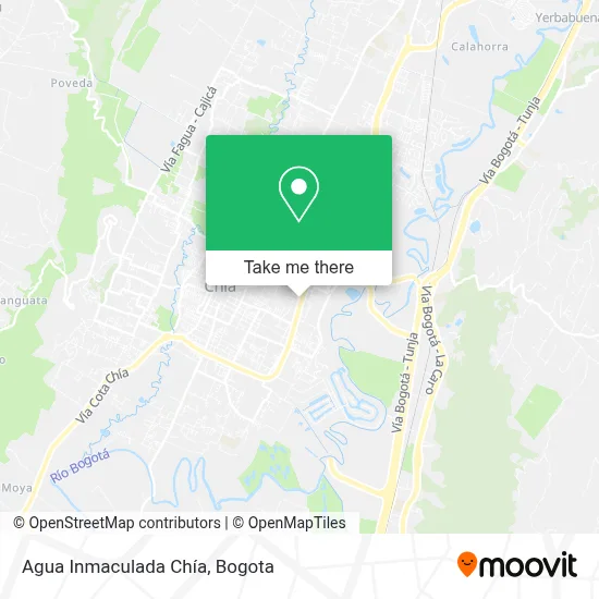 Agua Inmaculada Chía map