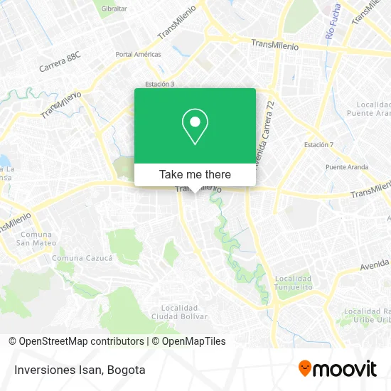 Inversiones Isan map