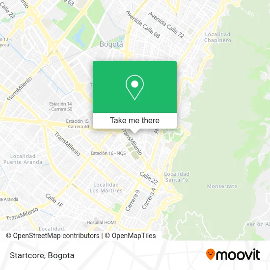 Startcore map