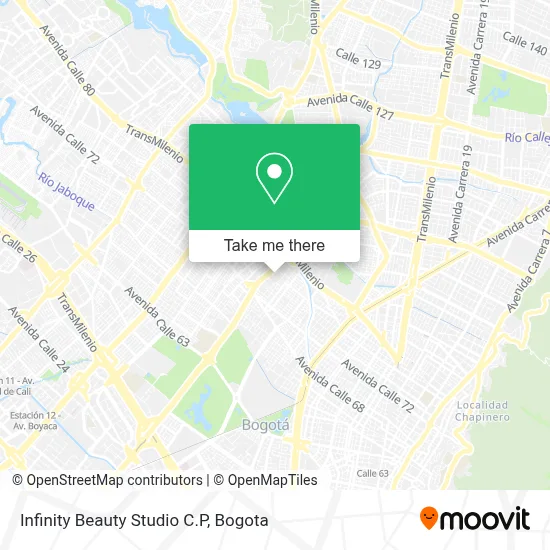 Infinity Beauty Studio C.P map