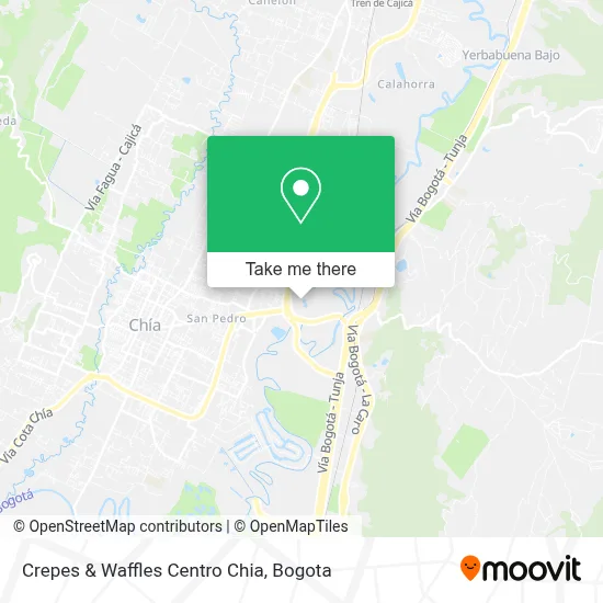 Crepes & Waffles Centro Chia map
