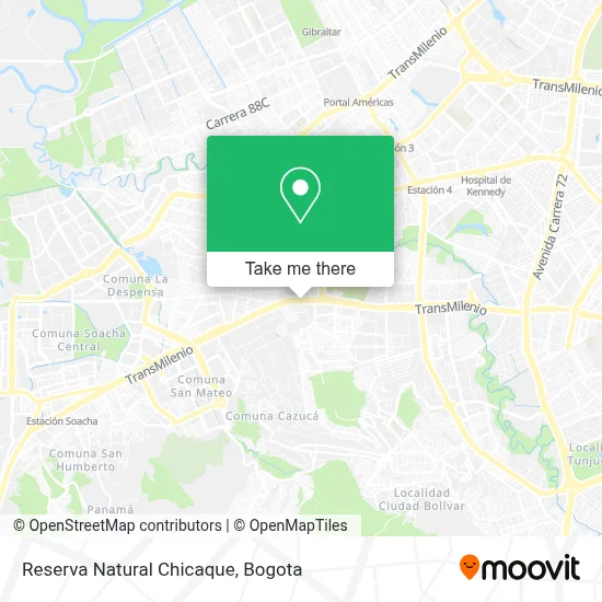 Reserva Natural Chicaque map