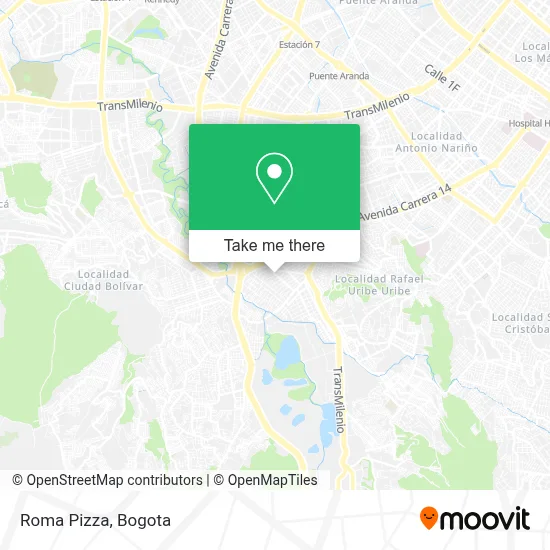 Roma Pizza map