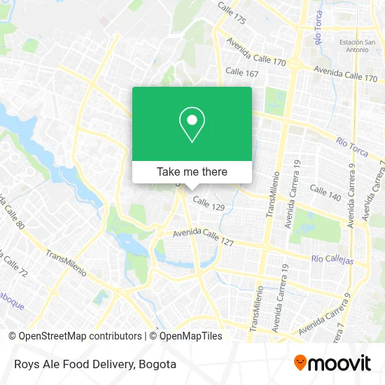 Roys Ale Food Delivery map