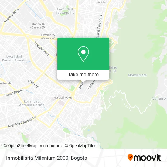Inmobiliaria Milenium 2000 map