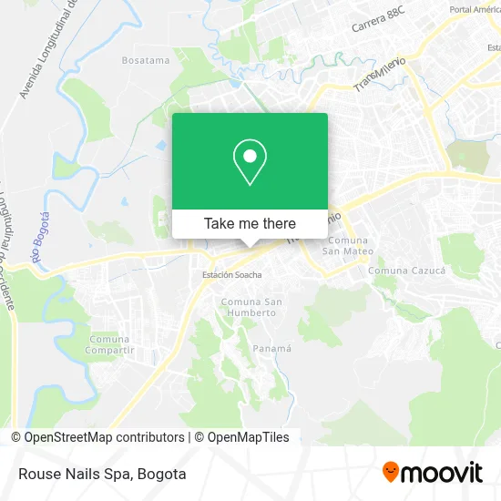 Rouse Nails Spa map