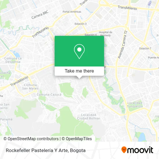 Rockefeller Pastelería Y Arte map