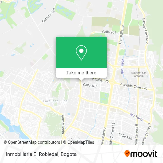 Inmobiliaria El Robledal map