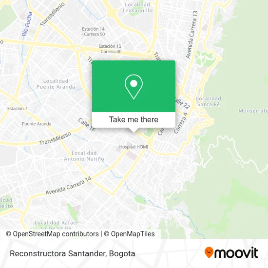 Reconstructora Santander map