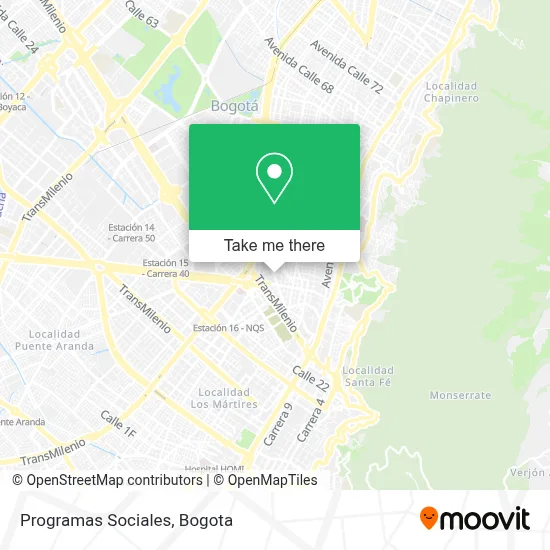 Programas Sociales map