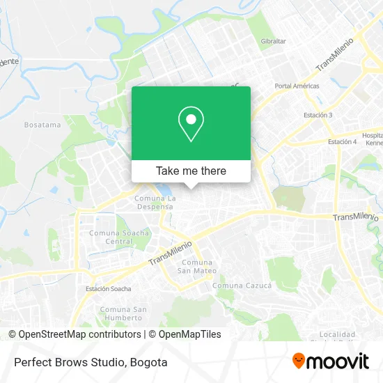 Perfect Brows Studio map