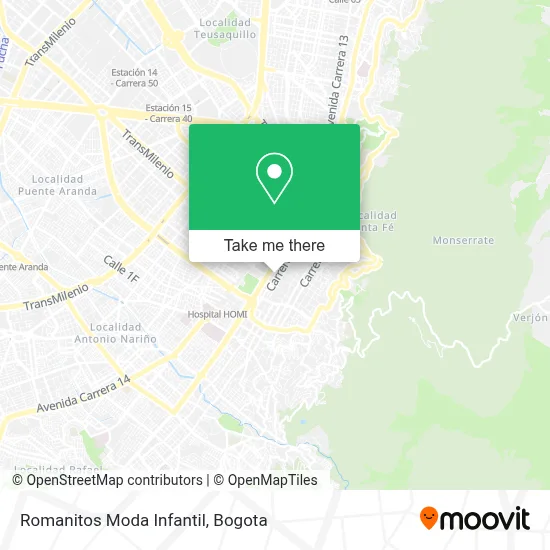 Romanitos Moda Infantil map