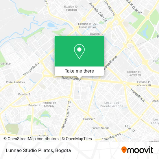 Lunnae Studio Pilates map
