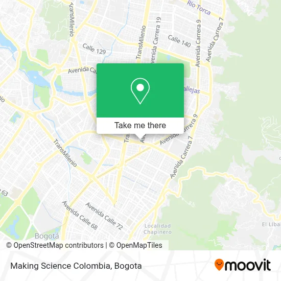 Making Science Colombia map