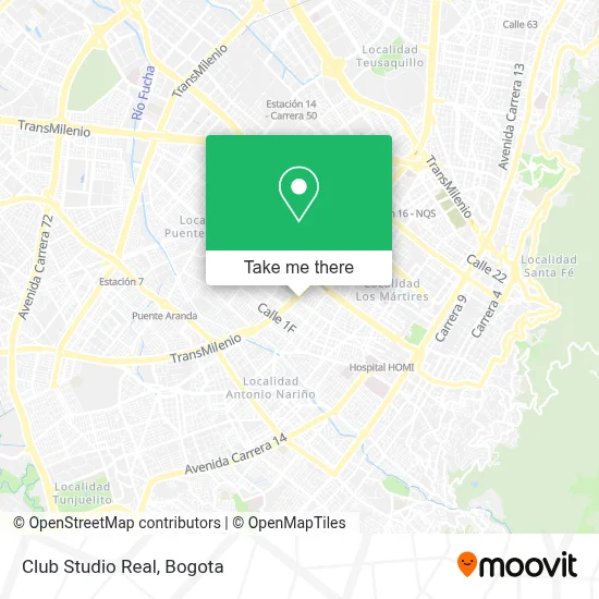 Club Studio Real map