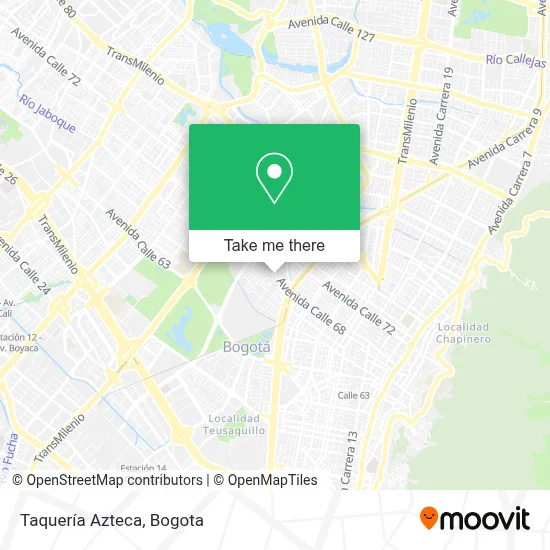 Taquería Azteca map