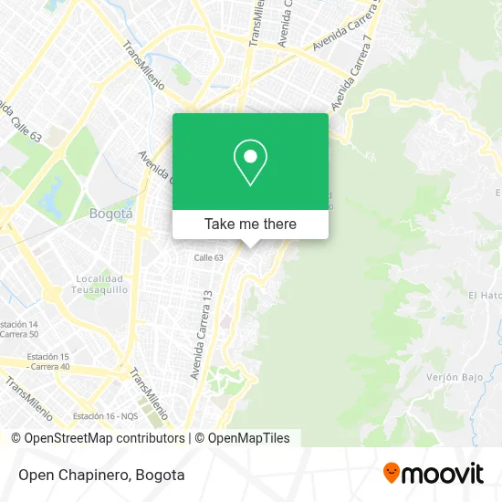 Open Chapinero map