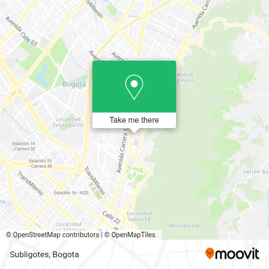 Subligotes map
