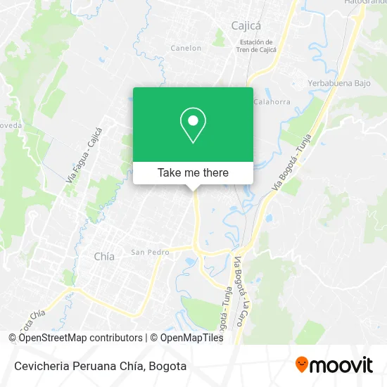 Cevicheria Peruana Chía map