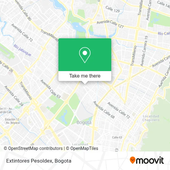 Extintores Pesoldex map