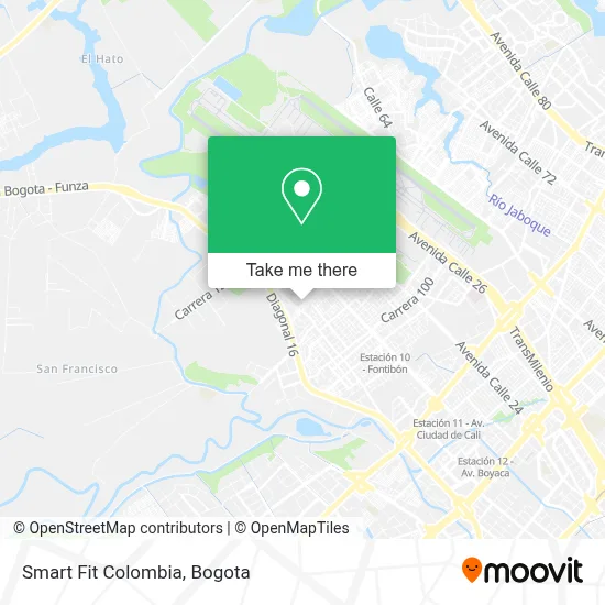 Smart Fit Colombia map