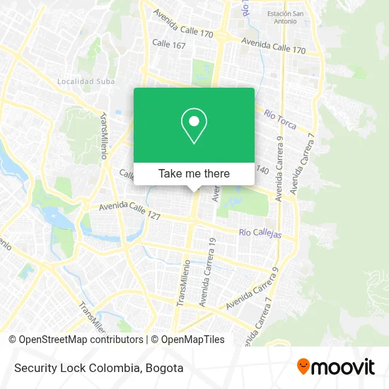 Security Lock Colombia map