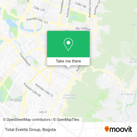 Total Events Group map