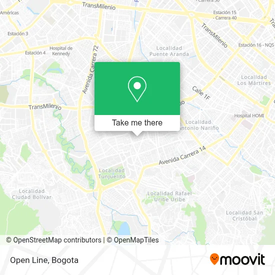 Open Line map