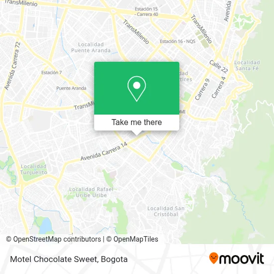 Motel Chocolate Sweet map