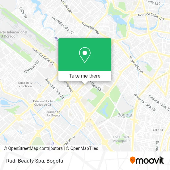Rudi Beauty Spa map