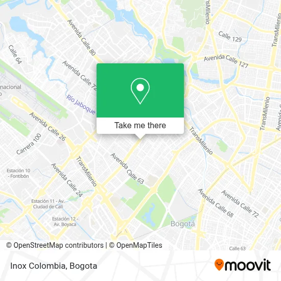 Inox Colombia map