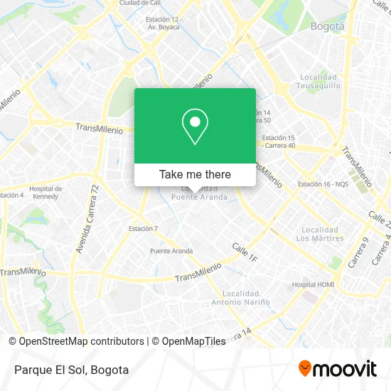 Parque El Sol map