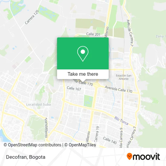 Decofran map