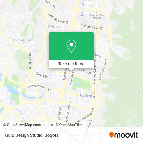 Guio Design Studio map