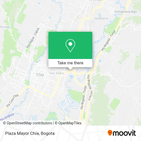 Plaza Mayor Chía map